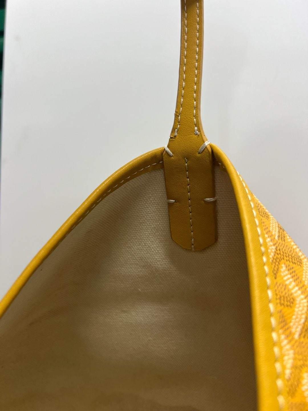 Goyard Saint Louis GM Tote Bag Yellow Coated Canvas 15
