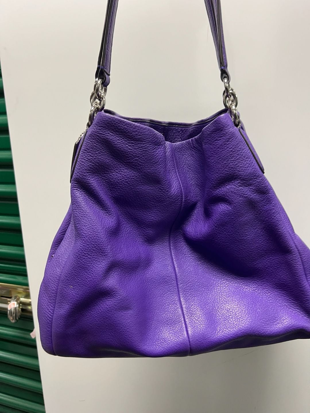 Coach Madison Phoebe Shoulder Bag Violet Leather 3