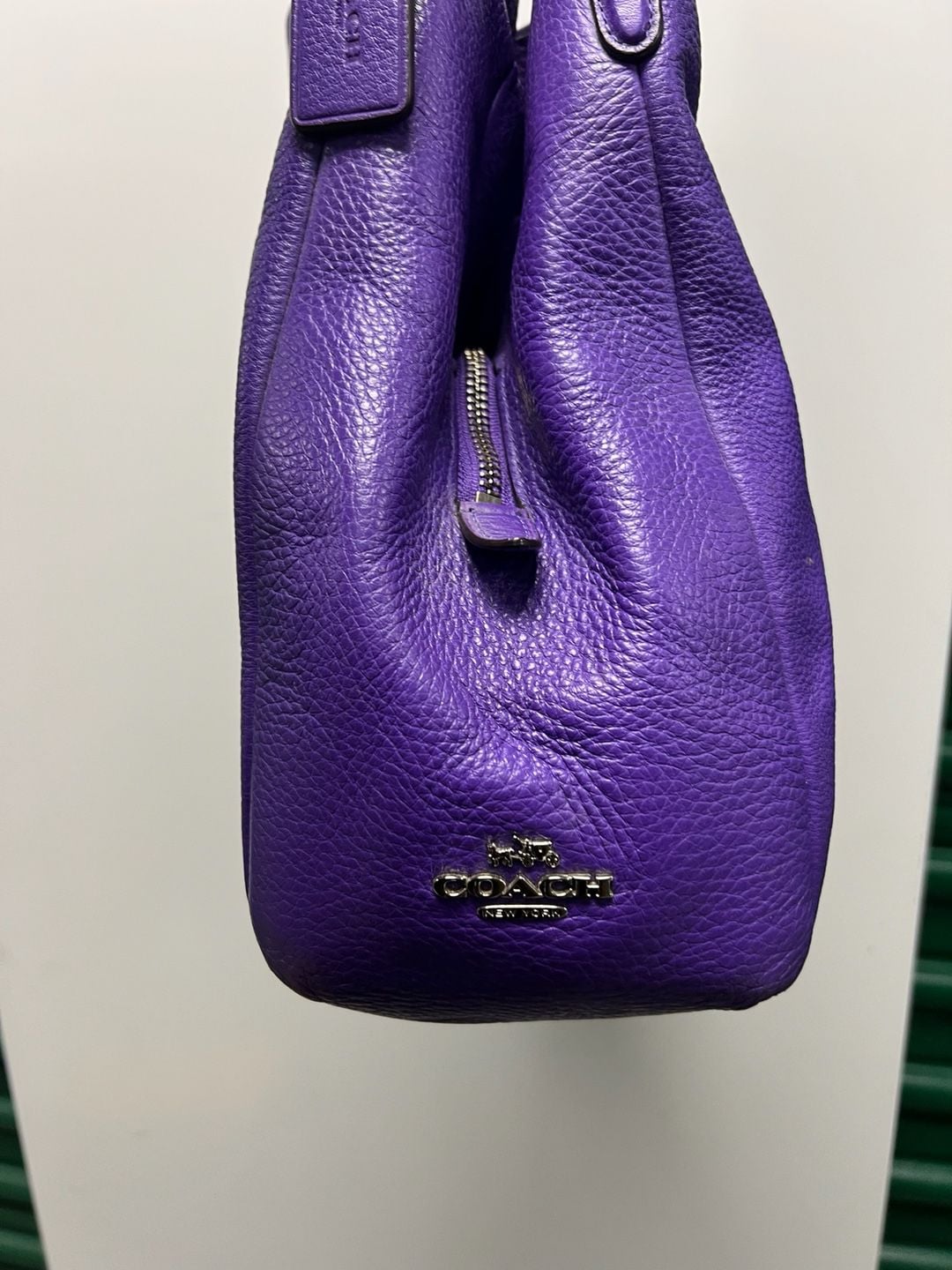 Coach Madison Phoebe Shoulder Bag Violet Leather 4