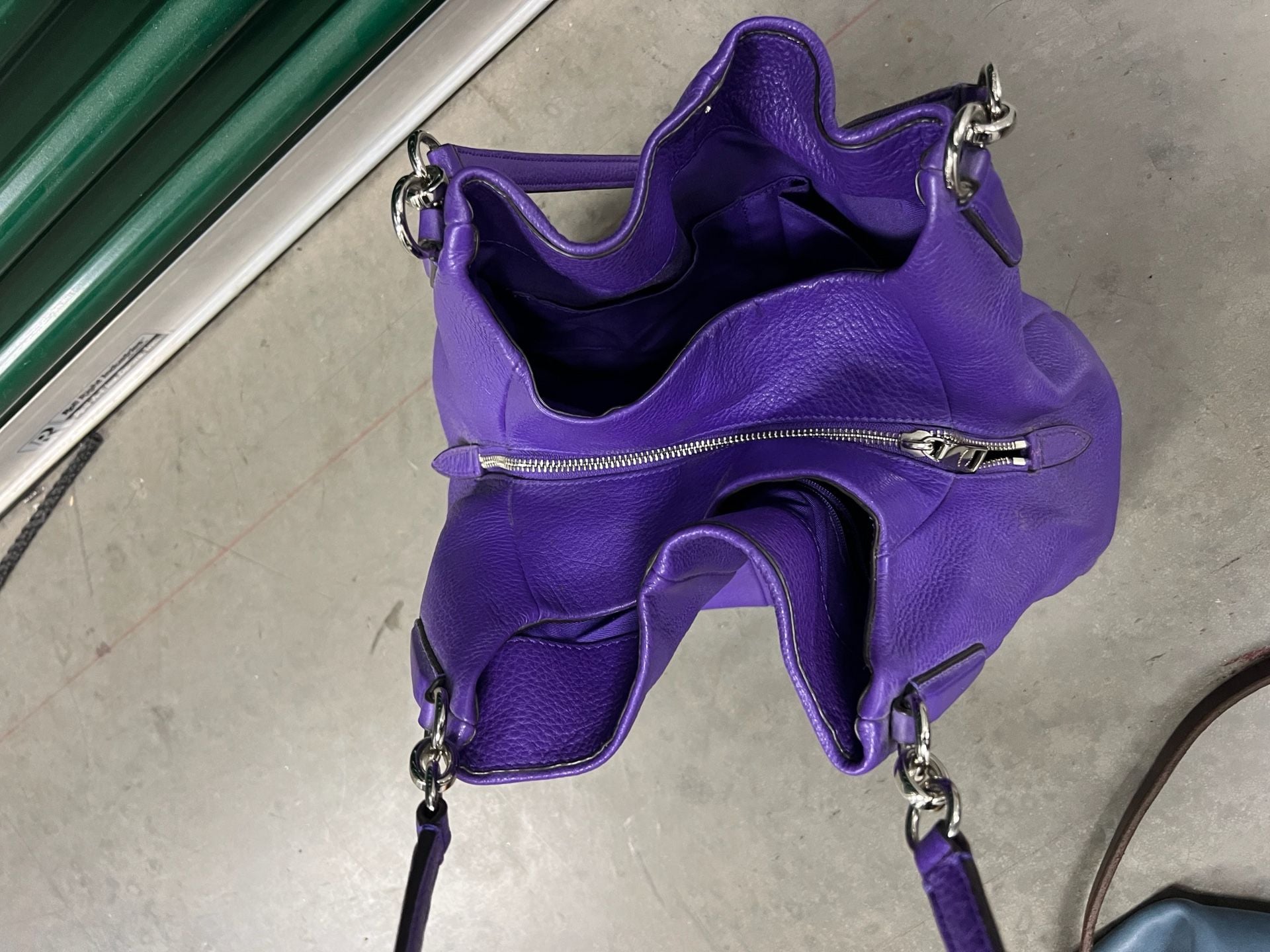 Coach Madison Phoebe Shoulder Bag Violet Leather 5