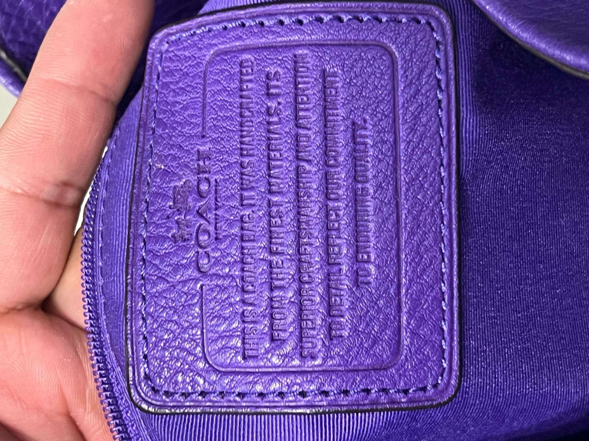 Coach Madison Phoebe Shoulder Bag Violet Leather 7
