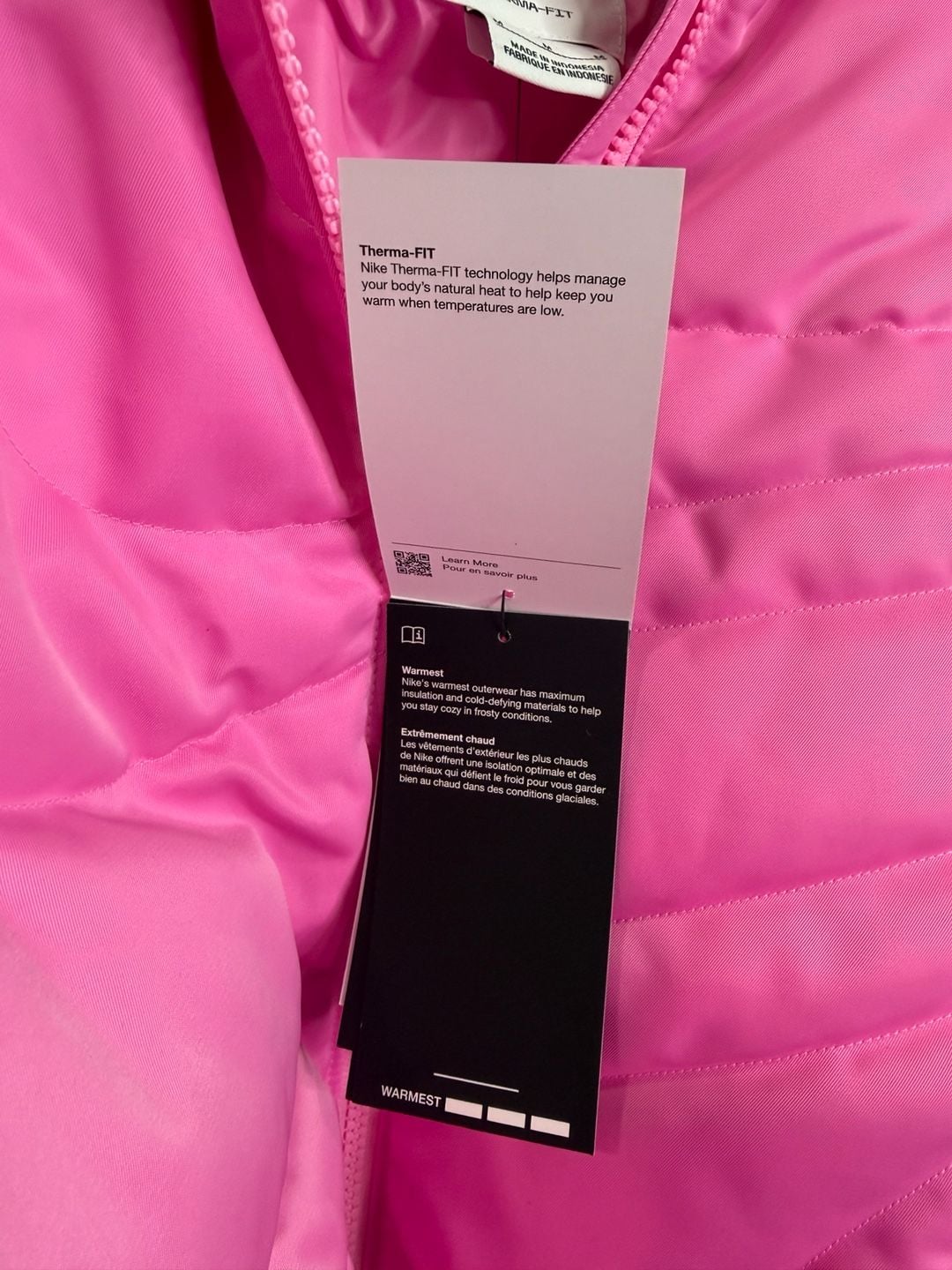 Nike Sportswear Swoosh Series Puffer Jacket Size M Pink Spell 7