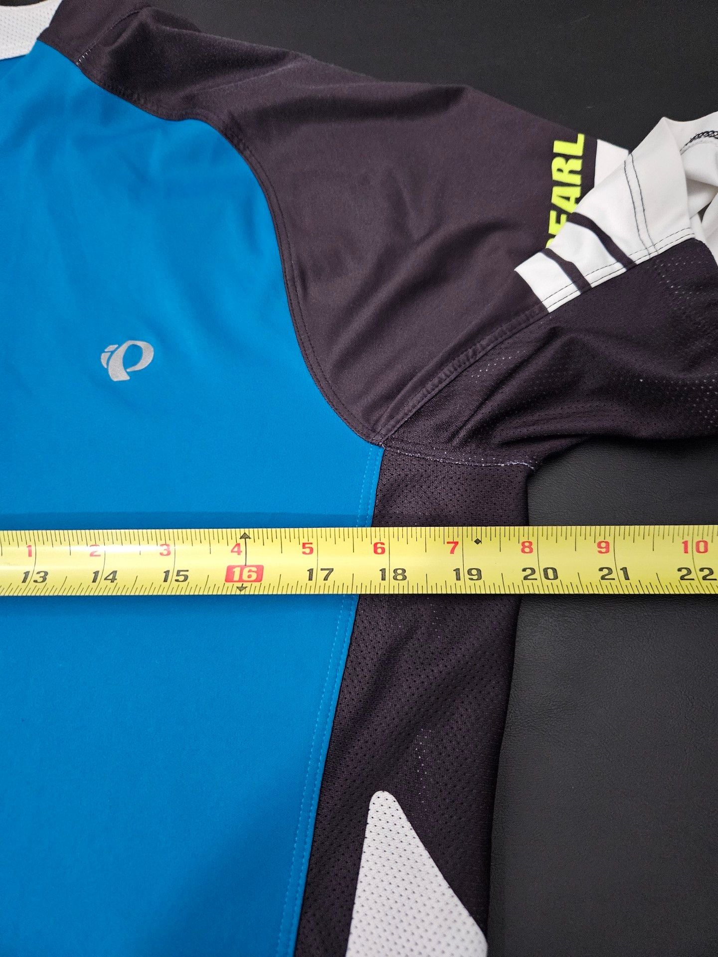 Pearl Izumi Elite In-R-Cool Cycling Jersey Size L Blue Black 10
