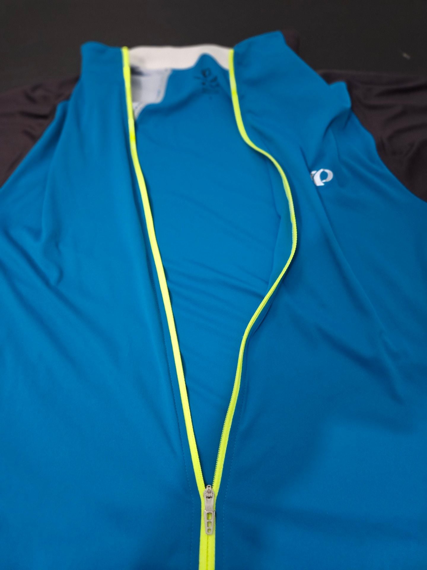 Pearl Izumi Elite In-R-Cool Cycling Jersey Size L Blue Black 12