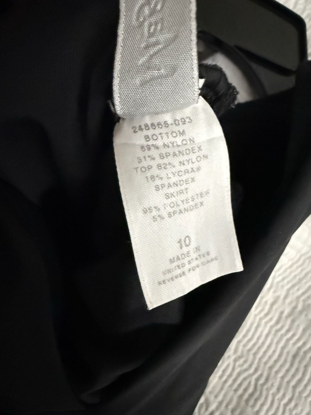 MagicSuit Swim Dress Size 10 Black V-Neck Asymmetrical Hem Tummy Control 6