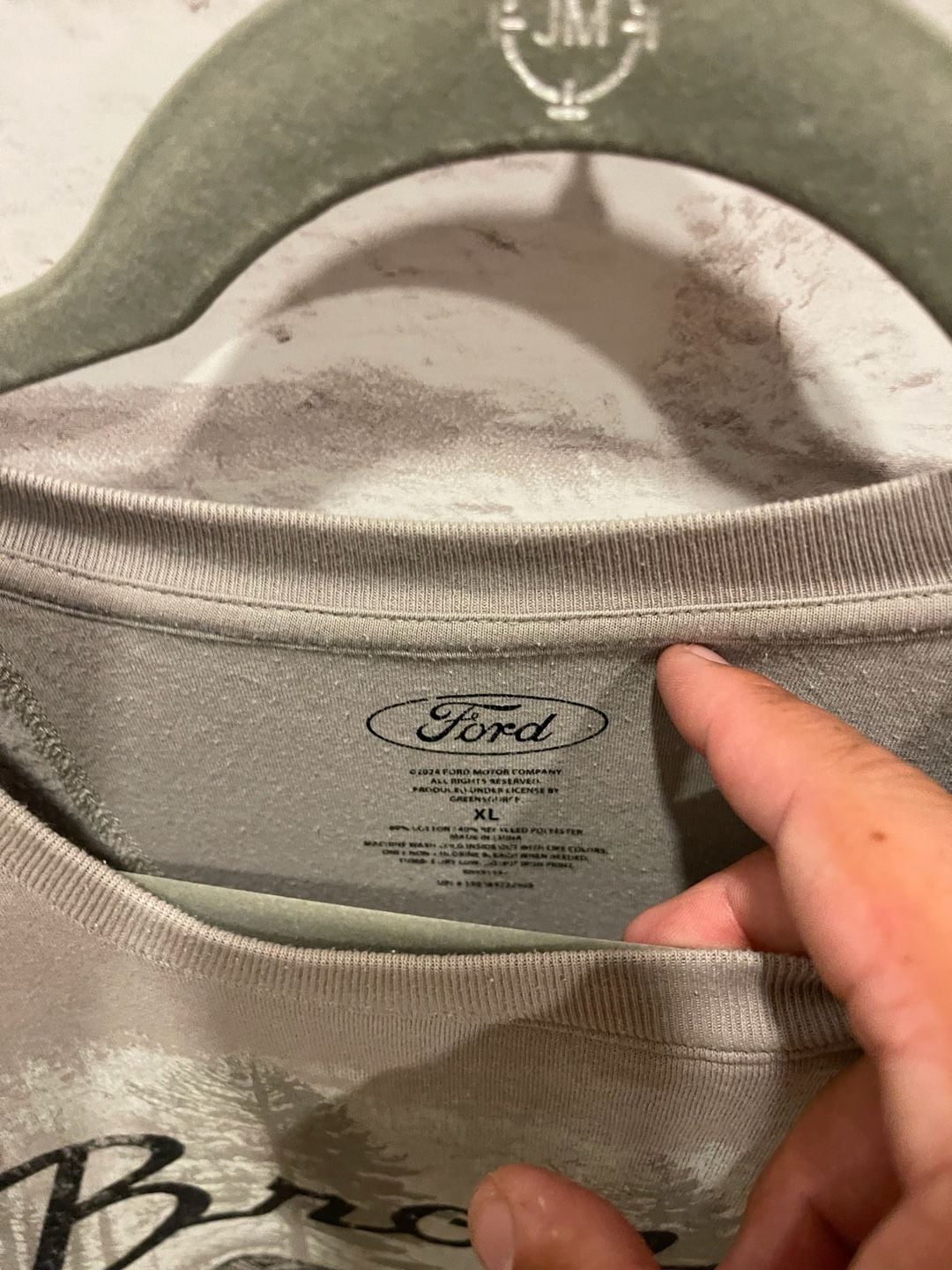 Ford Bronco Sweatshirt Size XL Gray Graphic Crewneck Fleece Pullover 4