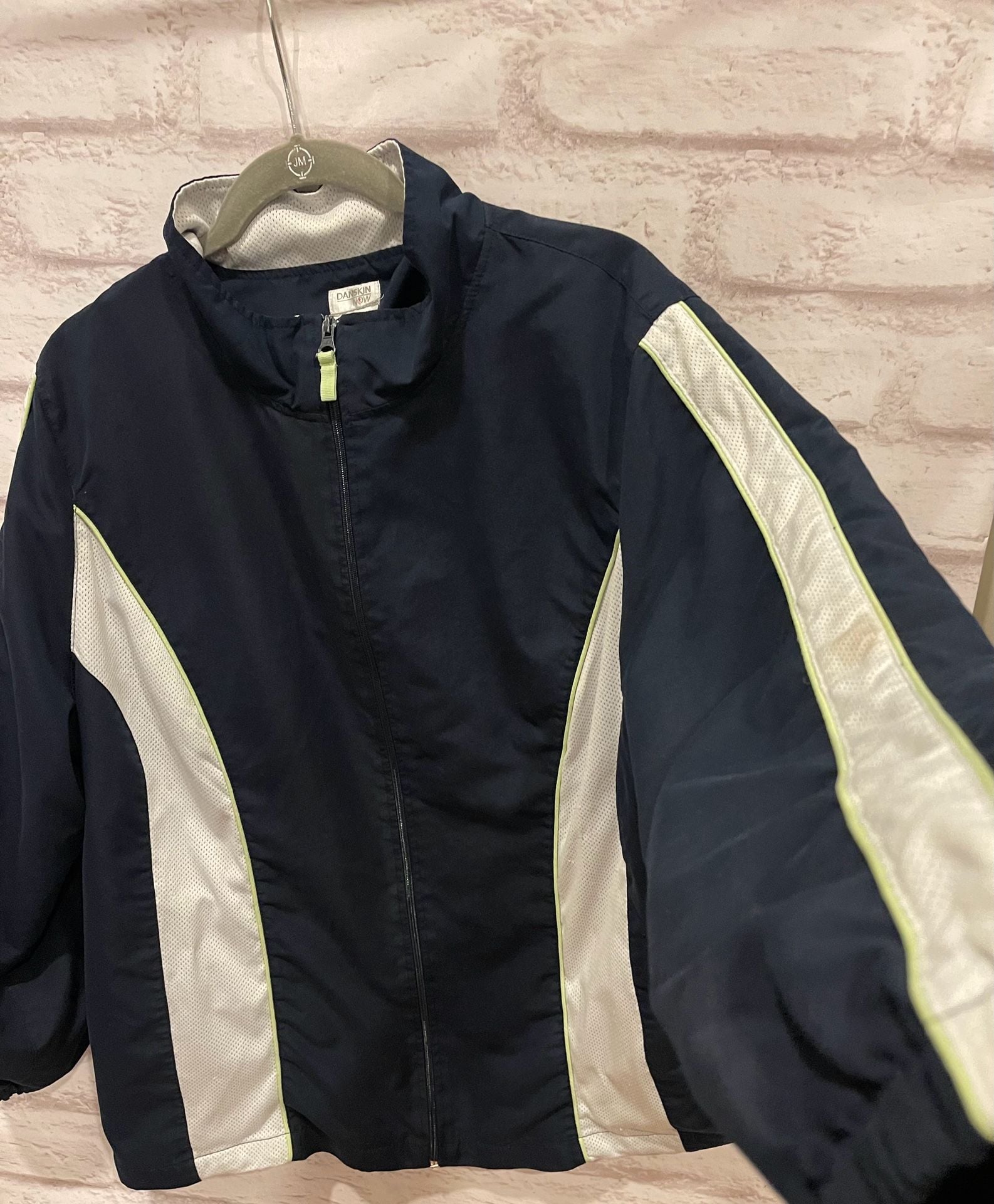Danskin Now Active Jacket Women’s 2X 18W-20W Navy Mesh Panel Windbreaker 3