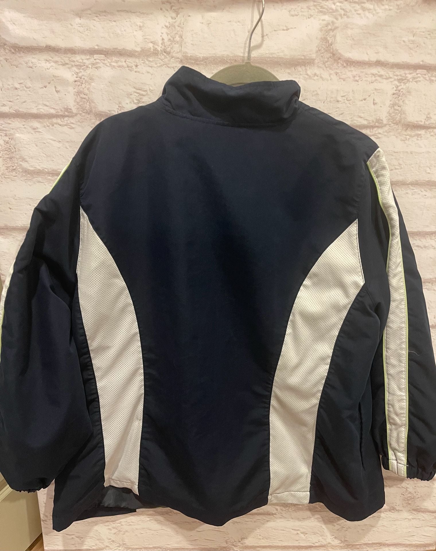 Danskin Now Active Jacket Women’s 2X 18W-20W Navy Mesh Panel Windbreaker 4