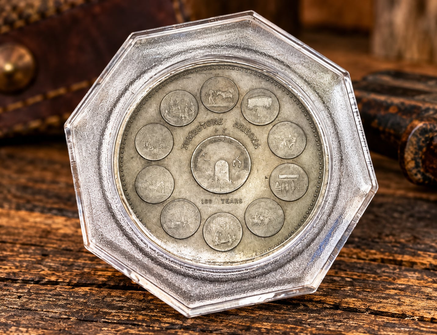 1978 Tombstone Arizona Sterling Silver Medal Helldorado Days RARE 1oz 2