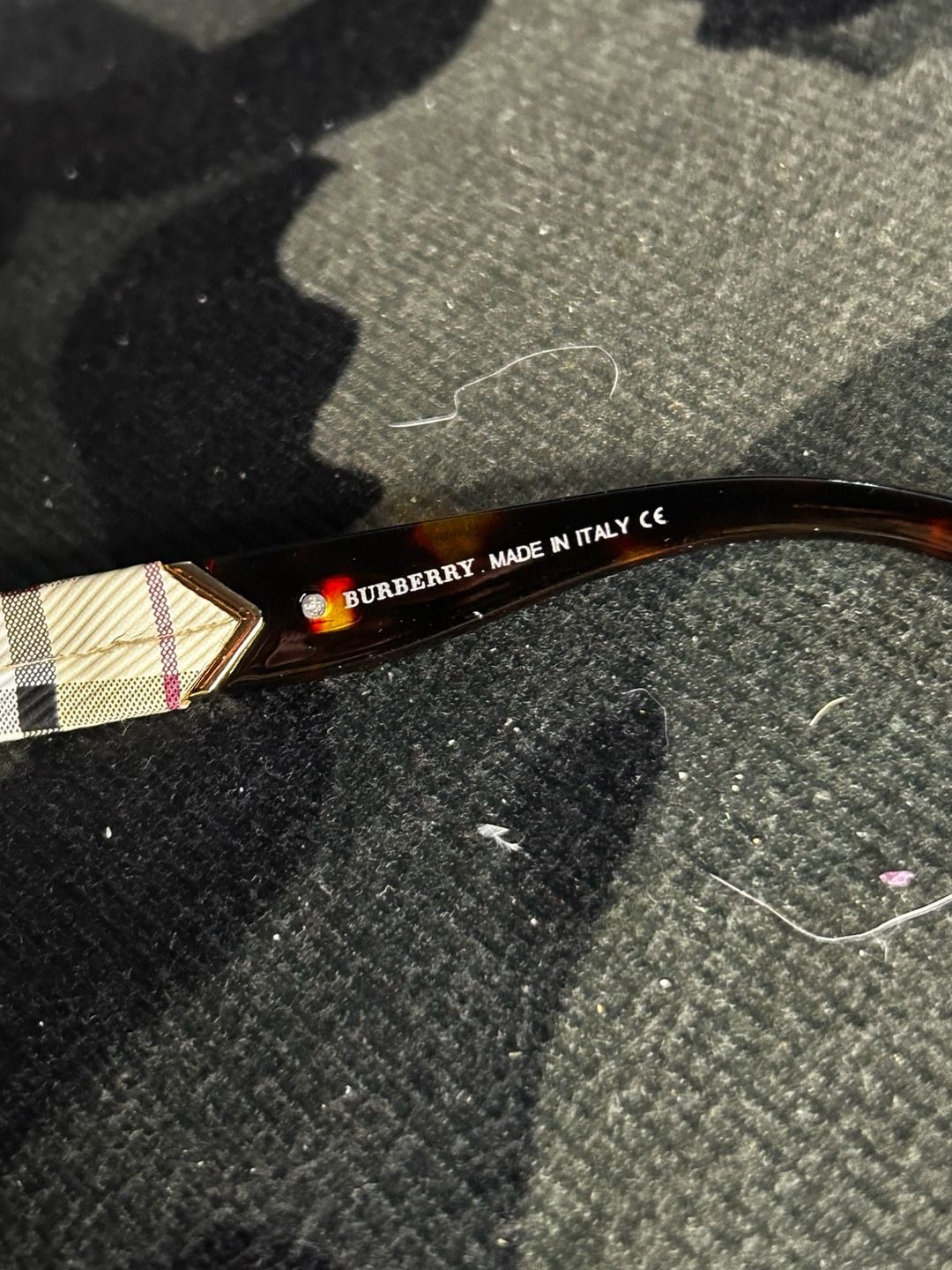 Burberry Sunglasses Size 50-20-140 Tortoiseshell Nova Check Cat Eye 7