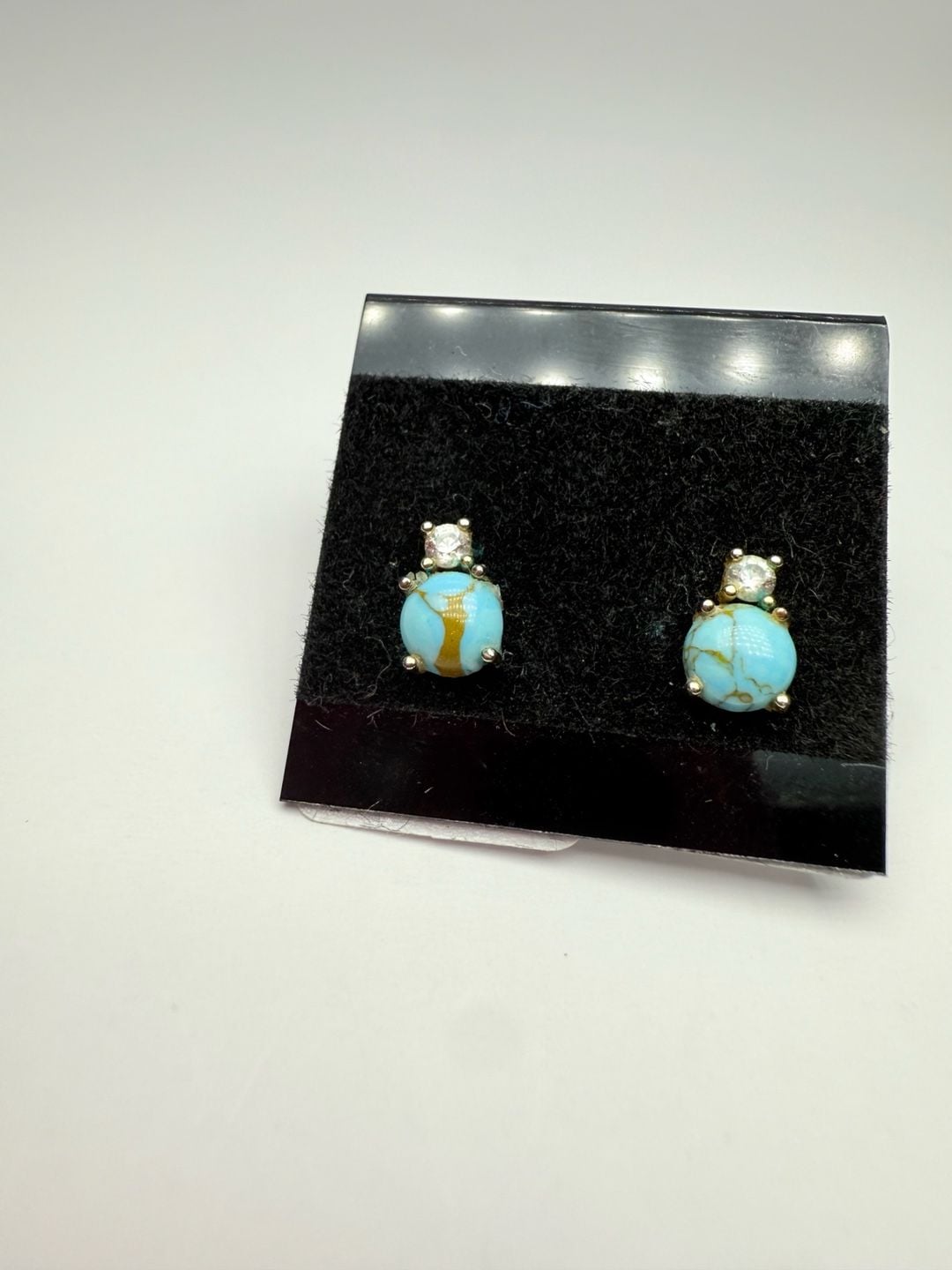 Navajo Sterling Silver and Turquoise Earrings 2