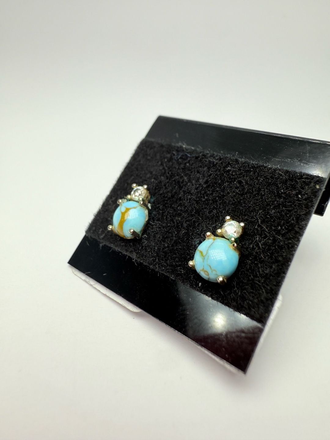 Navajo Sterling Silver and Turquoise Earrings 3
