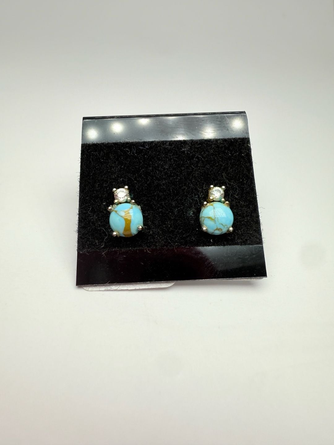 Navajo Sterling Silver and Turquoise Earrings 5