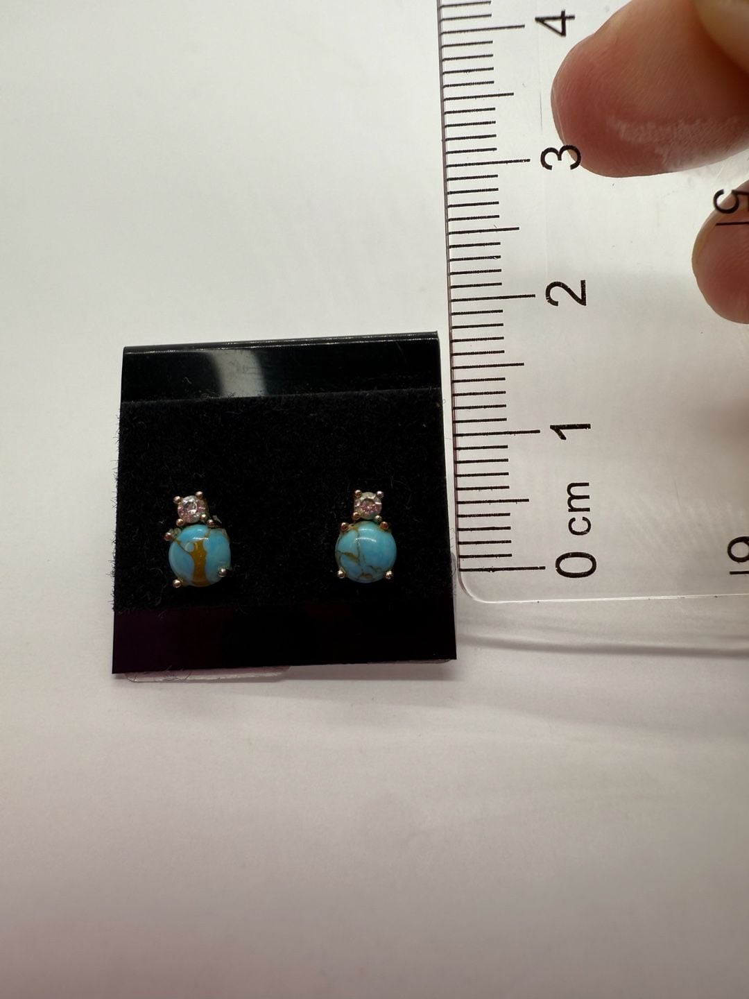 Navajo Sterling Silver and Turquoise Earrings 6