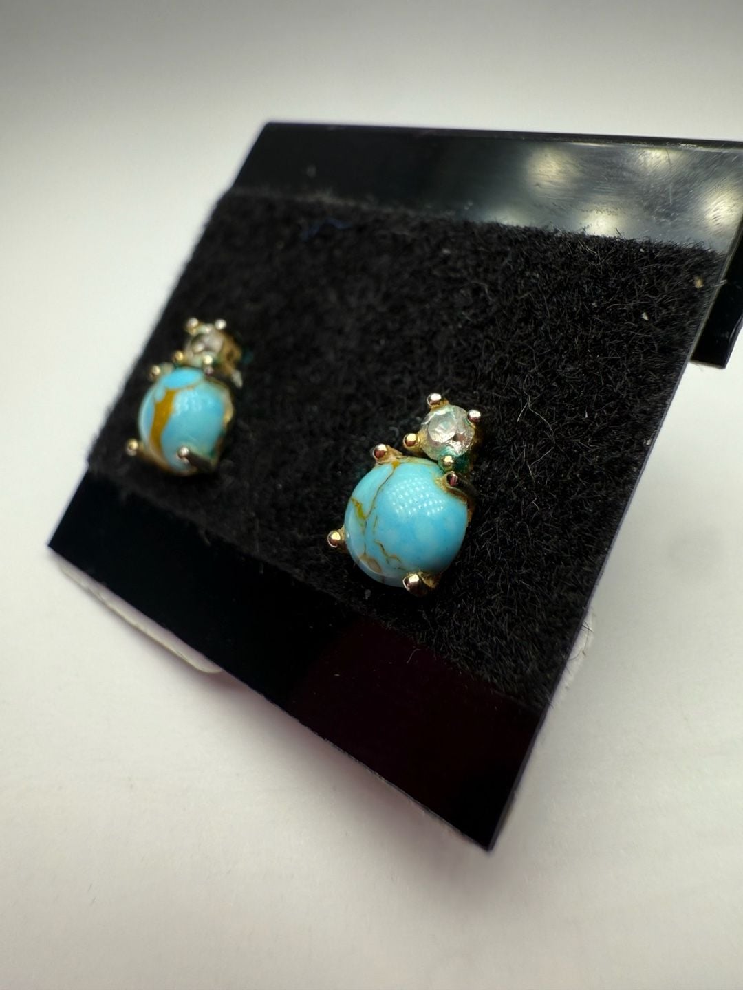 Navajo Sterling Silver and Turquoise Earrings 7