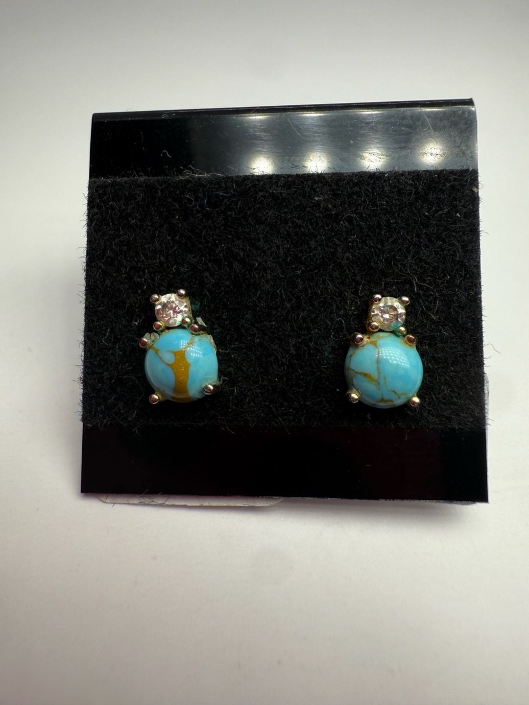 Navajo Sterling Silver and Turquoise Earrings 8