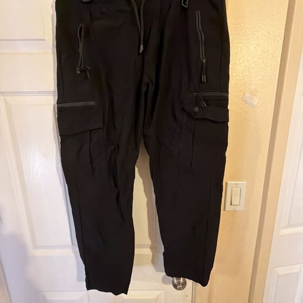 Benjamin Black Cargo Jogger Pants Black SOU1431-N