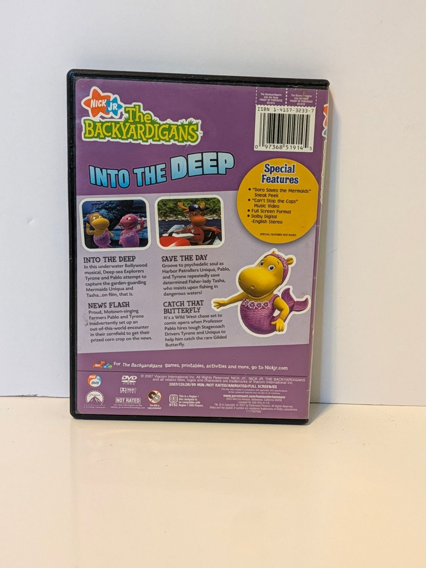 The Backyardigans Into The Deep DVD Nick Jr. Animated Childrens Movie 2