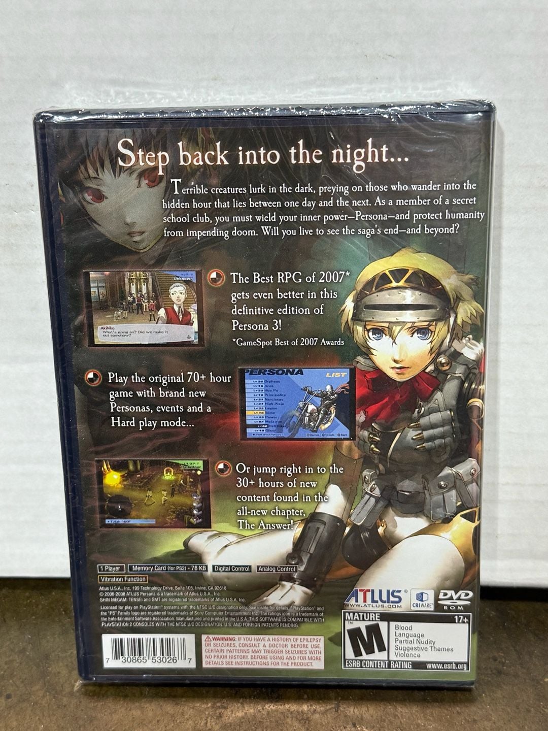 Factory sealed Shin Megami Tensei Persona 3 FES PS2 3