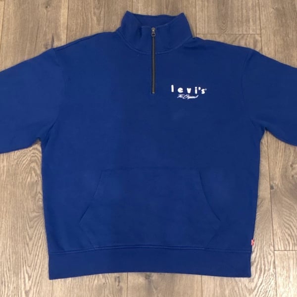 Levi's Men's Relaxed Graphic 1/4 Zip Pocket