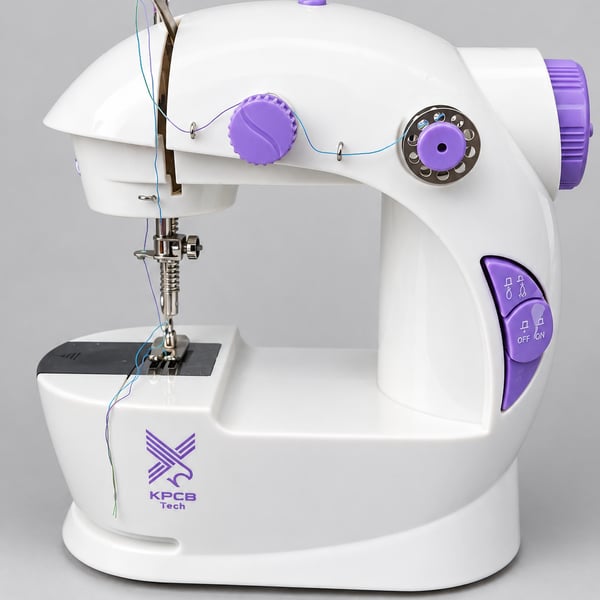 KPCB Tech Mini Portable Sewing Machine White Purple