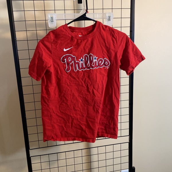 Nike Philadelphia Phillies Harper 3 T-Shirt Size L 14/16 Red Youth MLB Tee