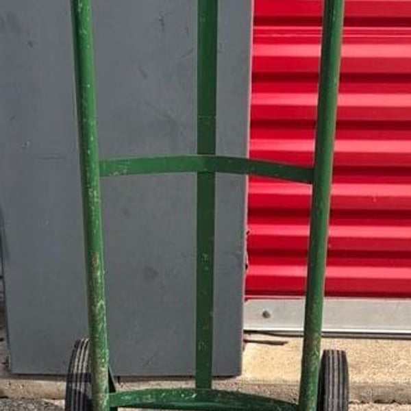 Green Steel Dual Handle Hand Truck 350 Lbs