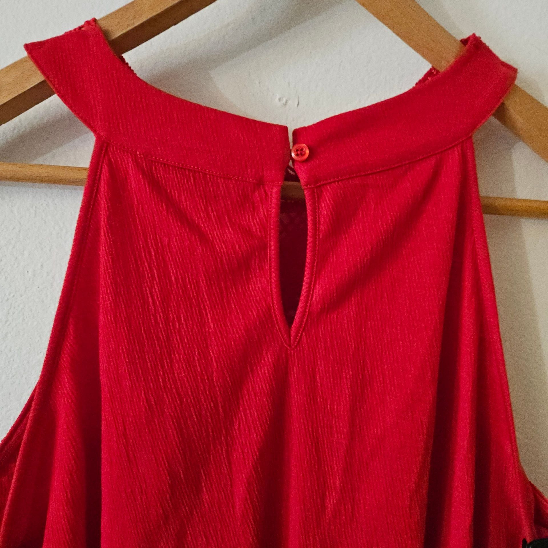 Red Lace Halter Tank Top 283 6