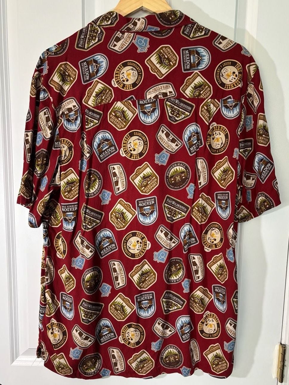 Disney Fort Wilderness 50th Anniversary Camp Shirt Size M Retro 4