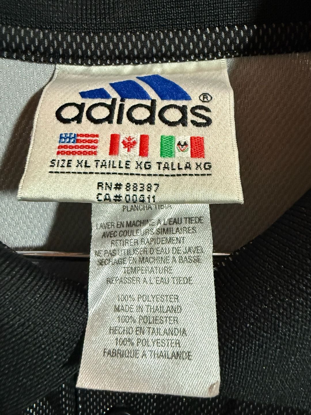 Adidas Polo Shirt Size XL Black Mesh Athletic 4
