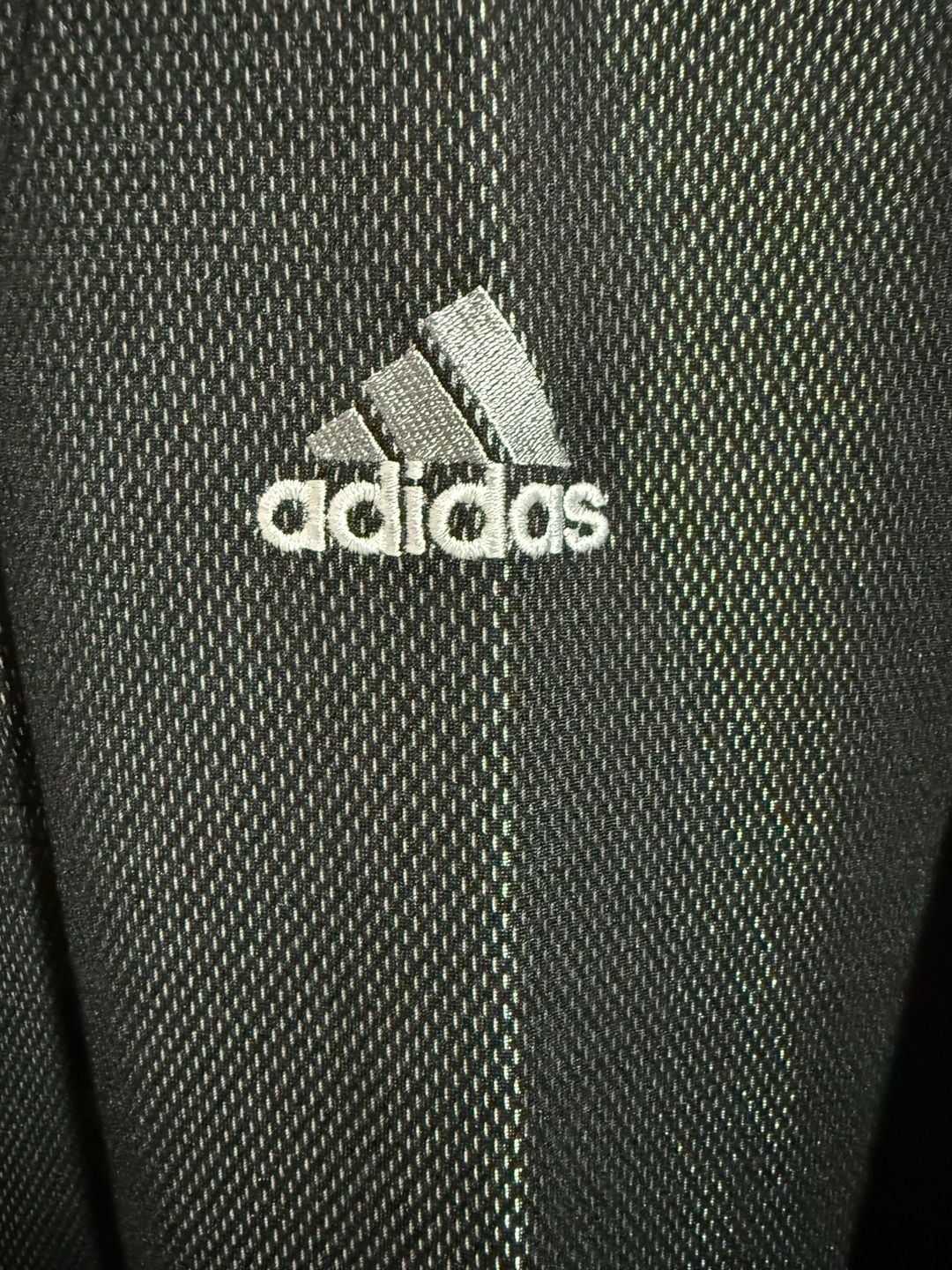Adidas Polo Shirt Size XL Black Mesh Athletic 5