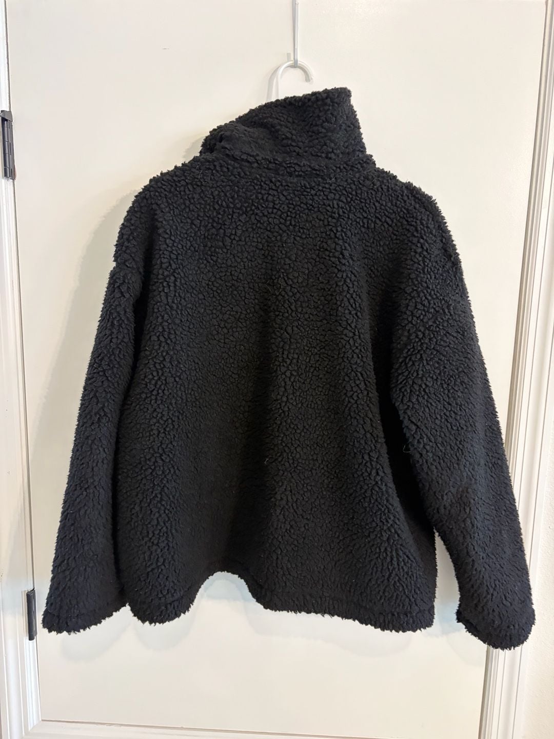 Nike Double Swoosh Sherpa Jacket womens Size L Black 3