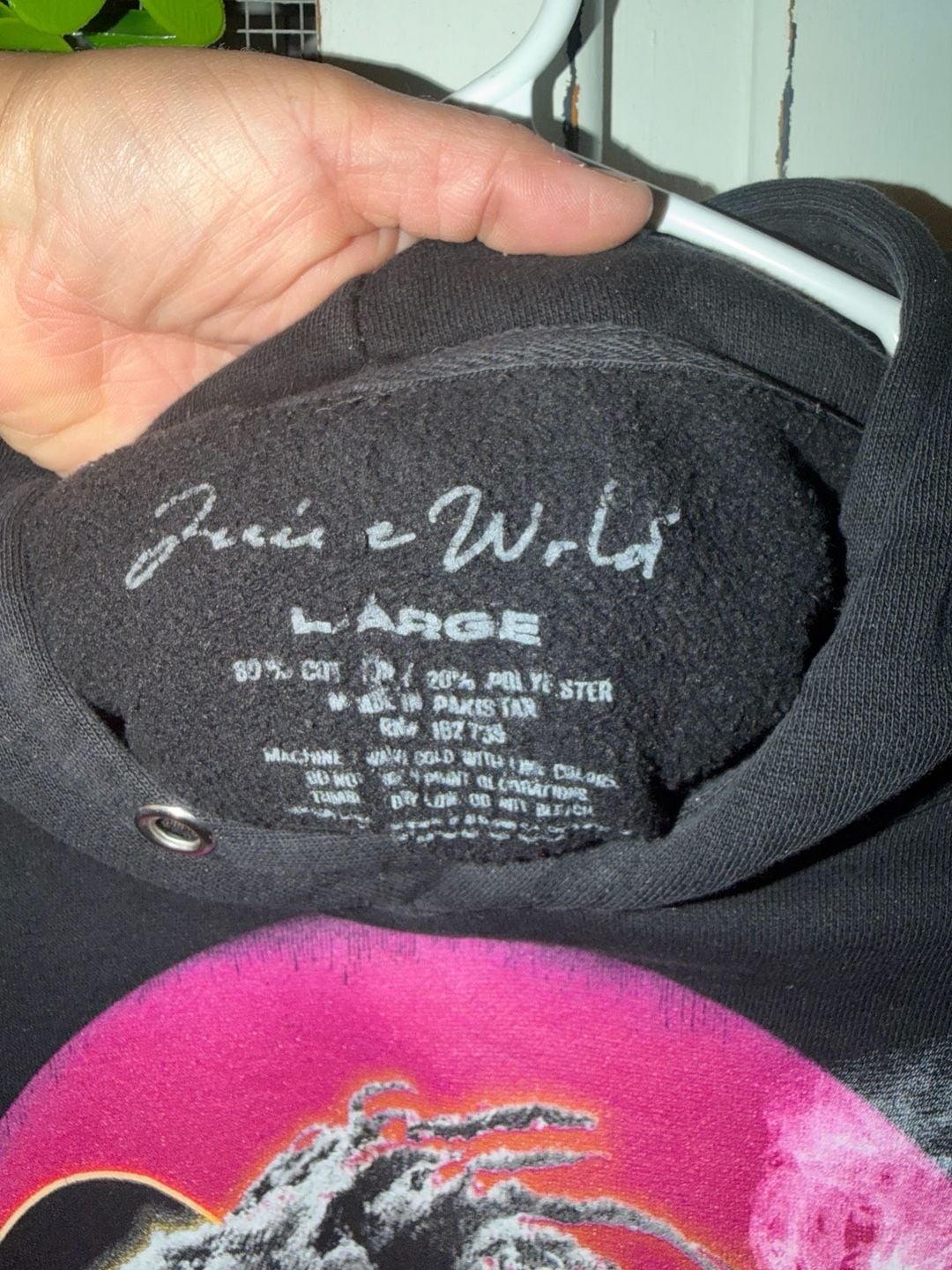 Juice Wrld Legends Never Die Graphic Hoodie Size Large Black 5