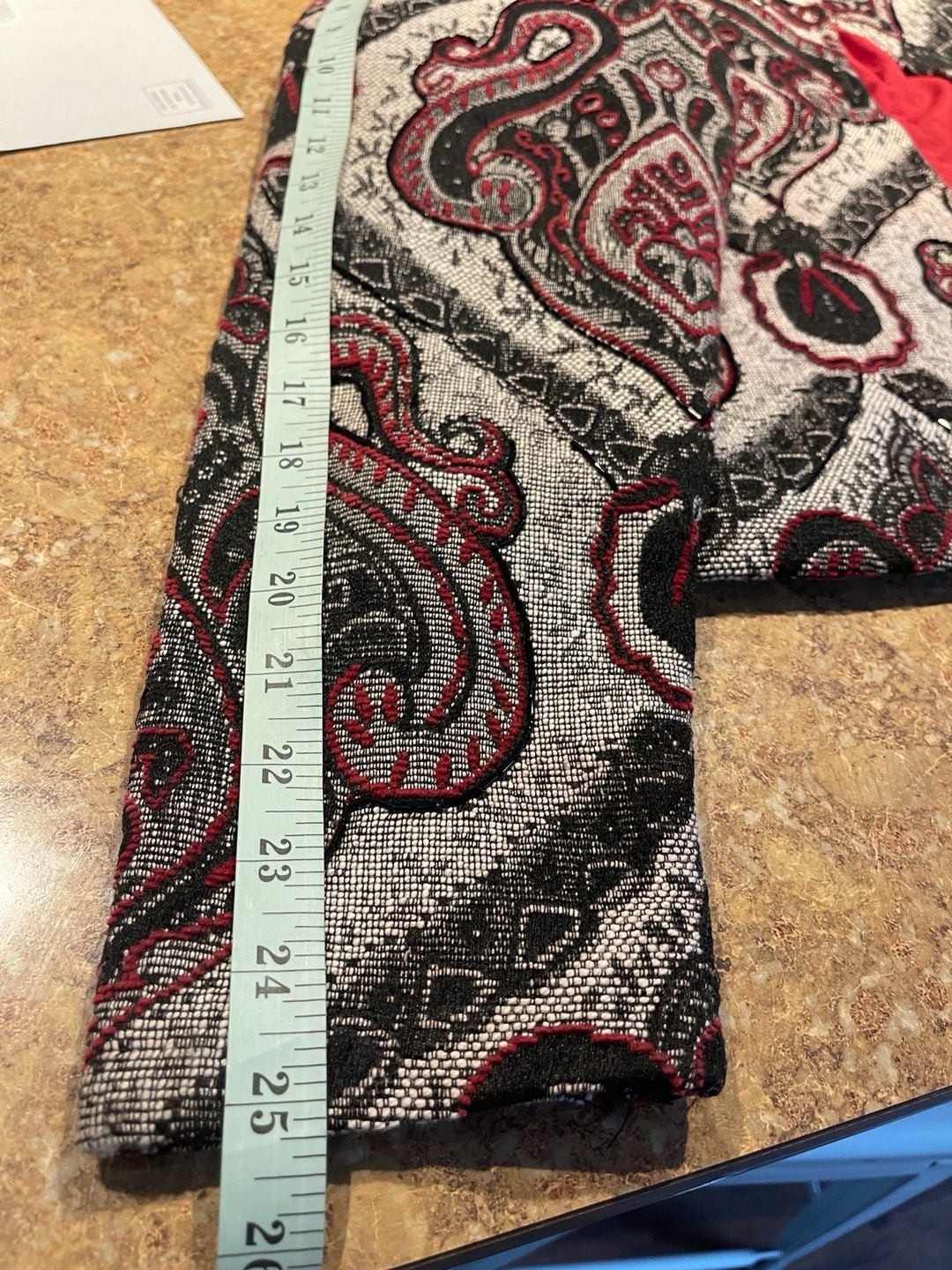Coldwater Creek XL Paisley Beaded Tapestry Jacquard Blazer Boho 13