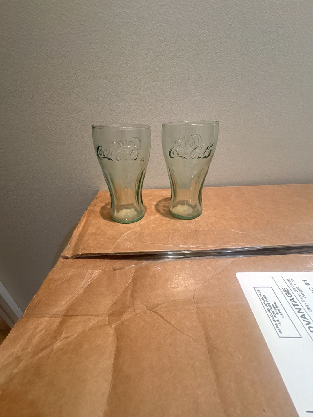 Coca-Cola Green Glass Tumbler Set 2 Pack 1