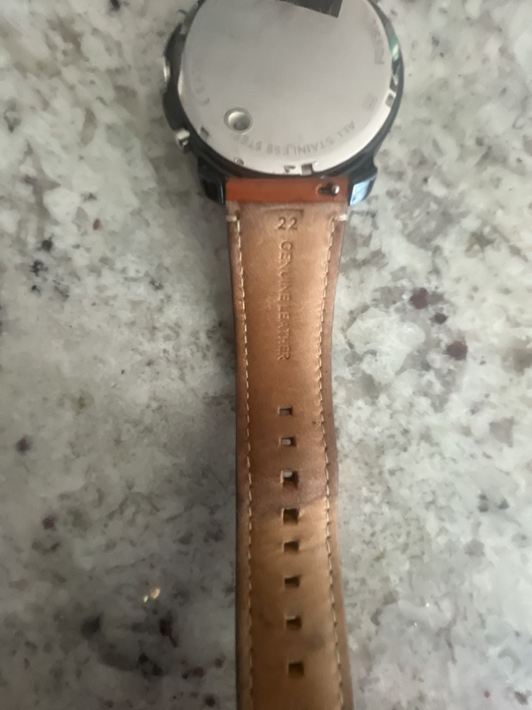 Fossil Grant Chronograph Watch FS5151 Blue Dial Brown Leather 4