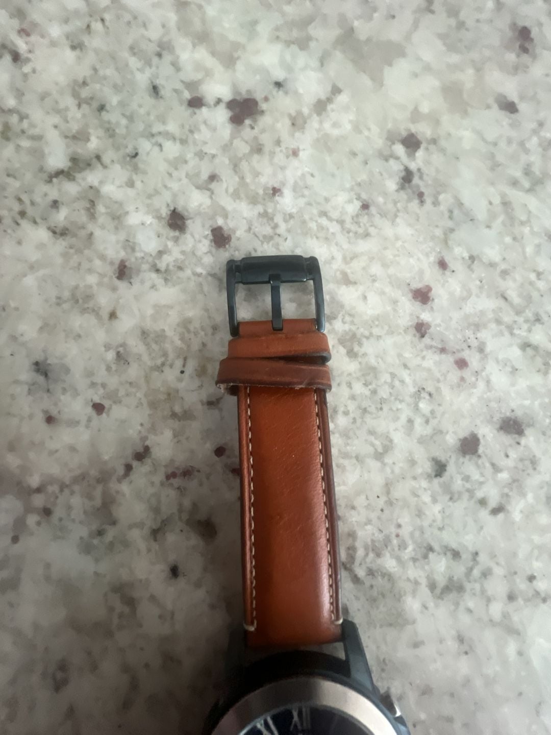 Fossil Grant Chronograph Watch FS5151 Blue Dial Brown Leather 7