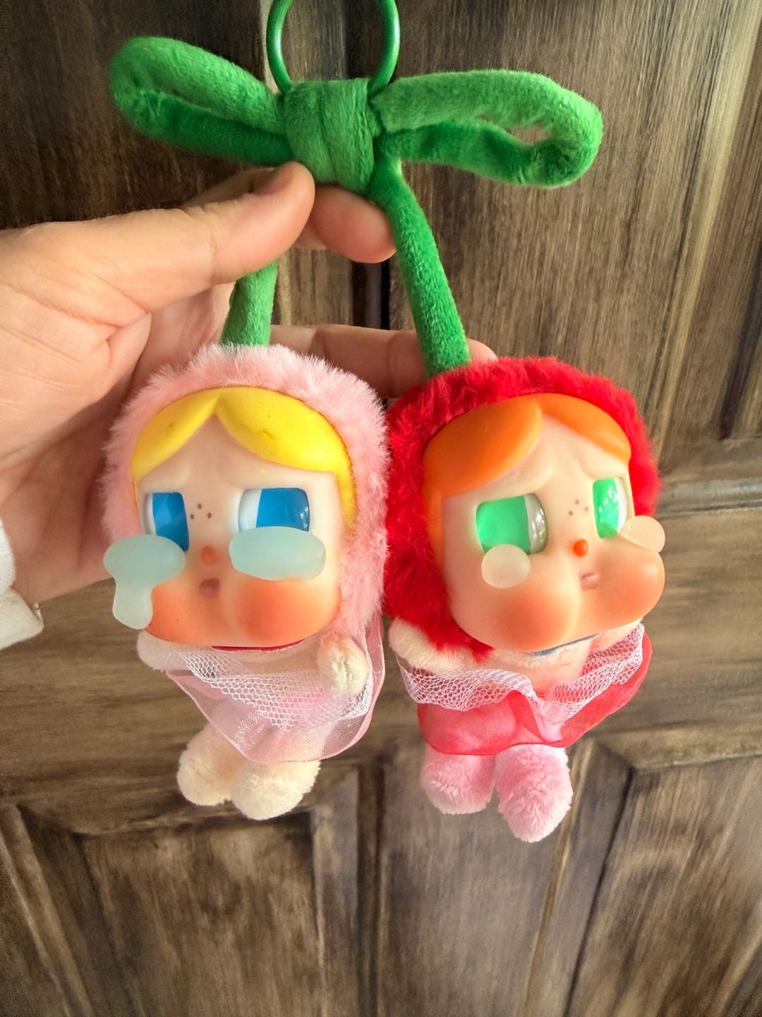POP MART Crybaby Crying For Love Love You Cherry Plush Figure Pendant 1
