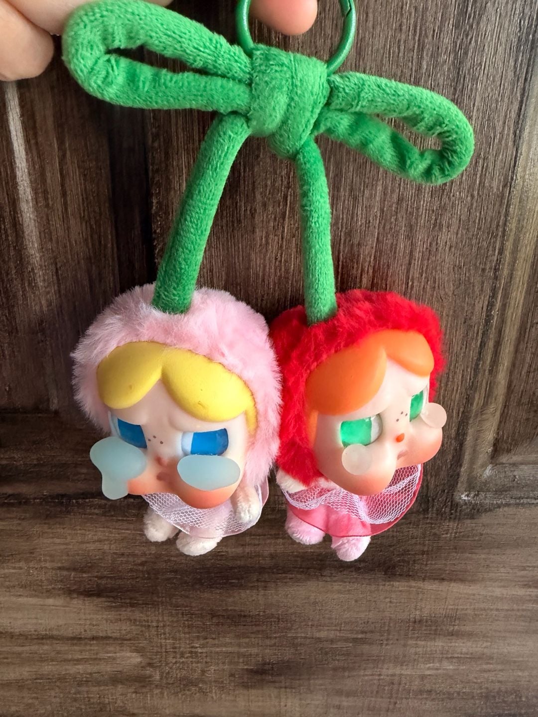 POP MART Crybaby Crying For Love Love You Cherry Plush Figure Pendant 2
