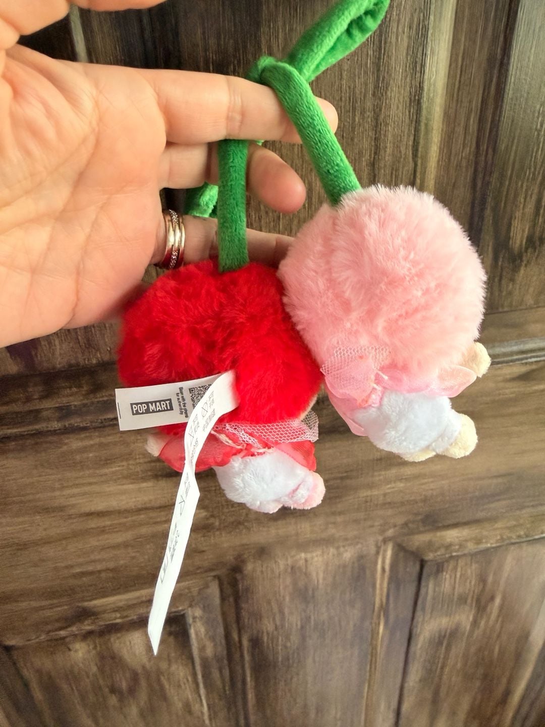 POP MART Crybaby Crying For Love Love You Cherry Plush Figure Pendant 6
