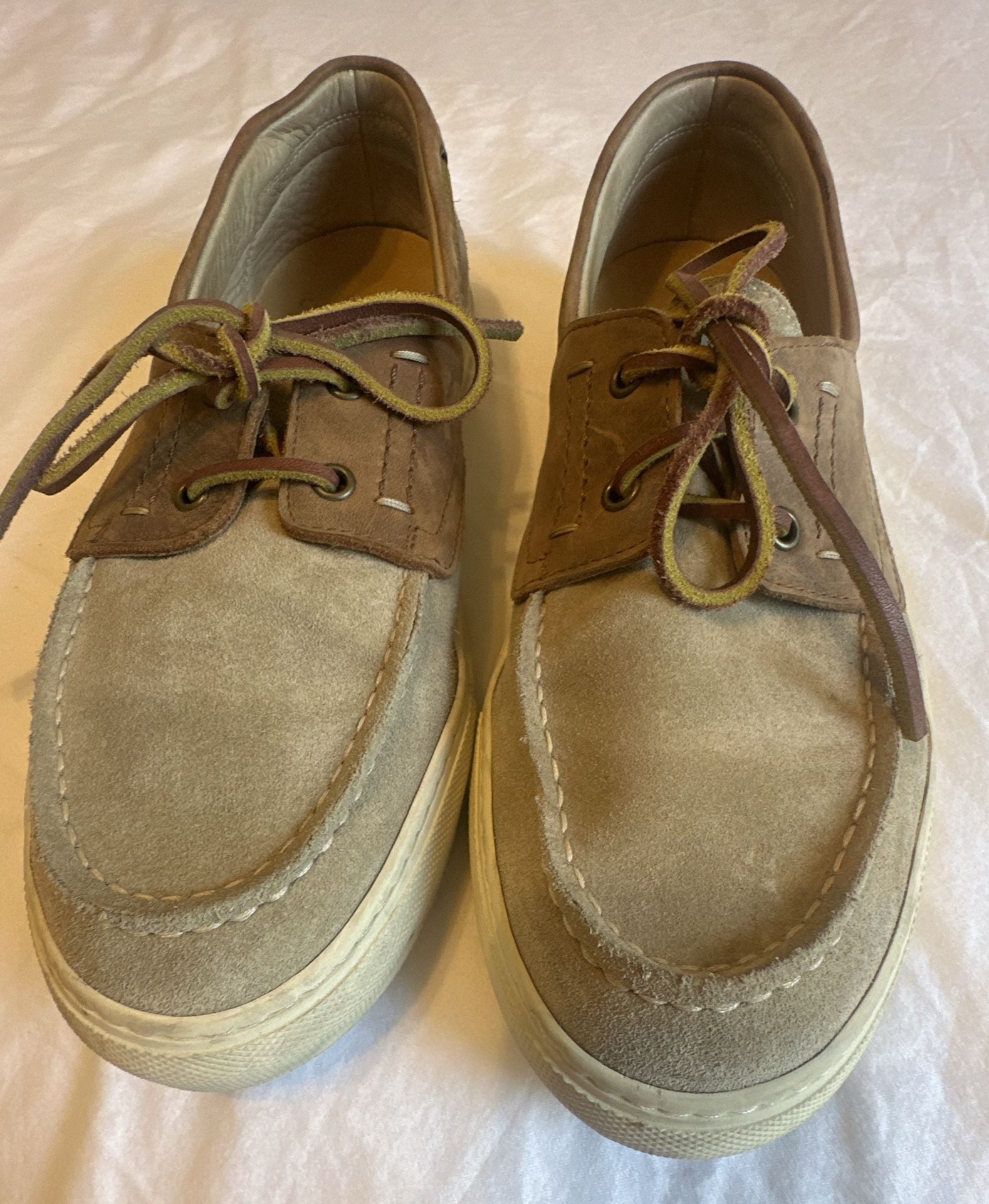Velasca Marno Boat Shoes leather Beige Suede Sneaker Sole 5