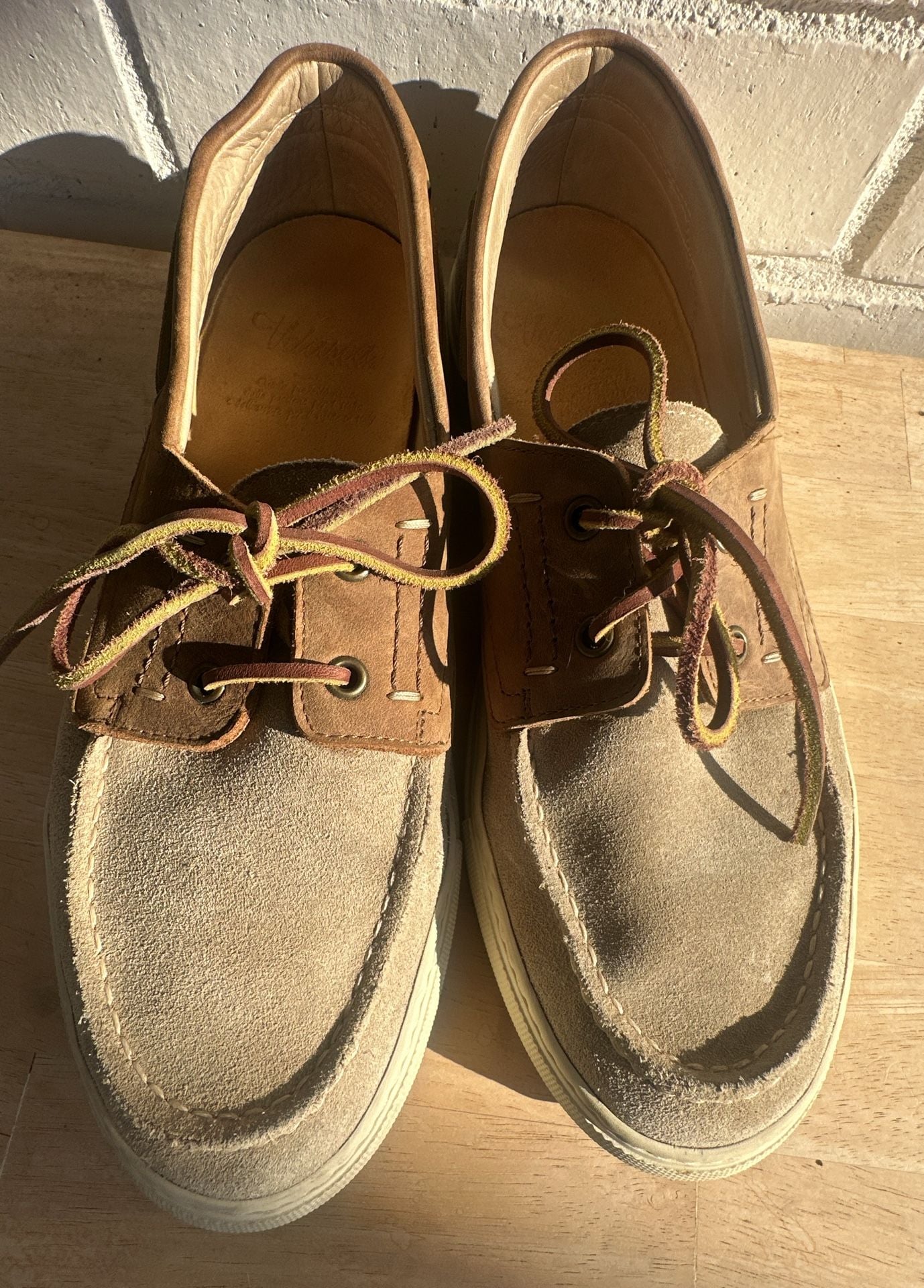 Velasca Marno Boat Shoes leather Beige Suede Sneaker Sole 6