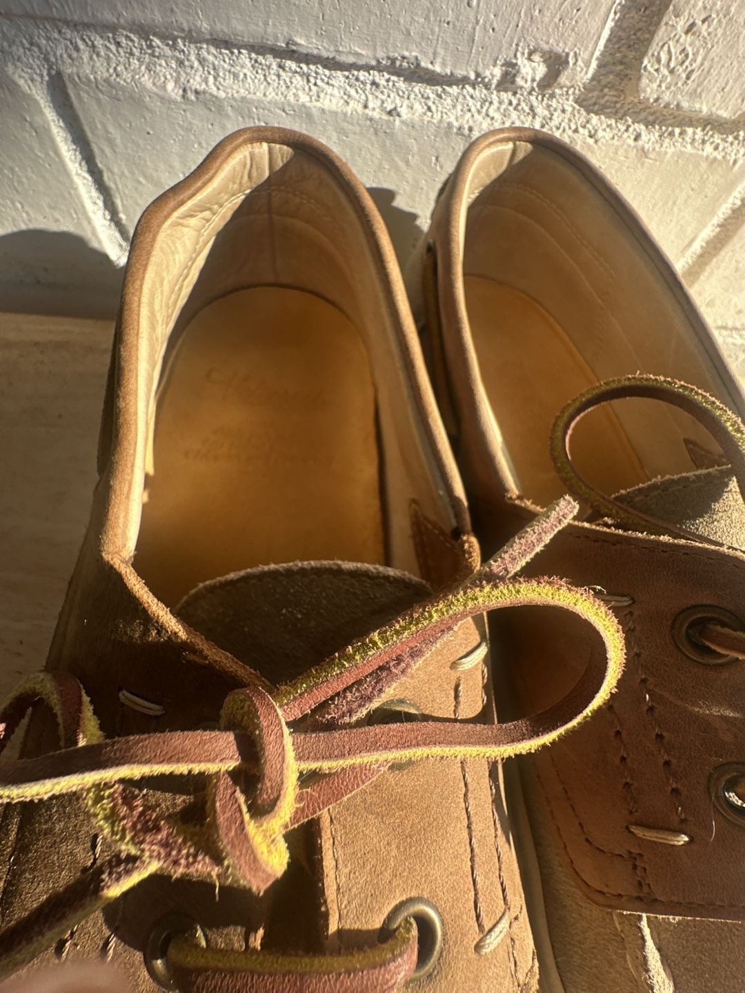 Velasca Marno Boat Shoes leather Beige Suede Sneaker Sole 7