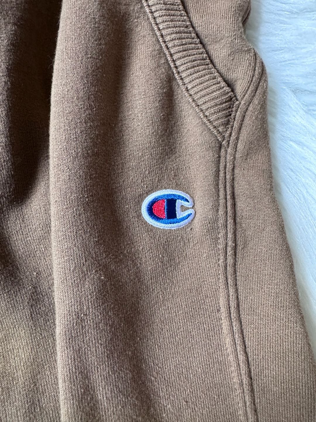 Champion Joggers Brown Sweatpants Logo Script Size M 8