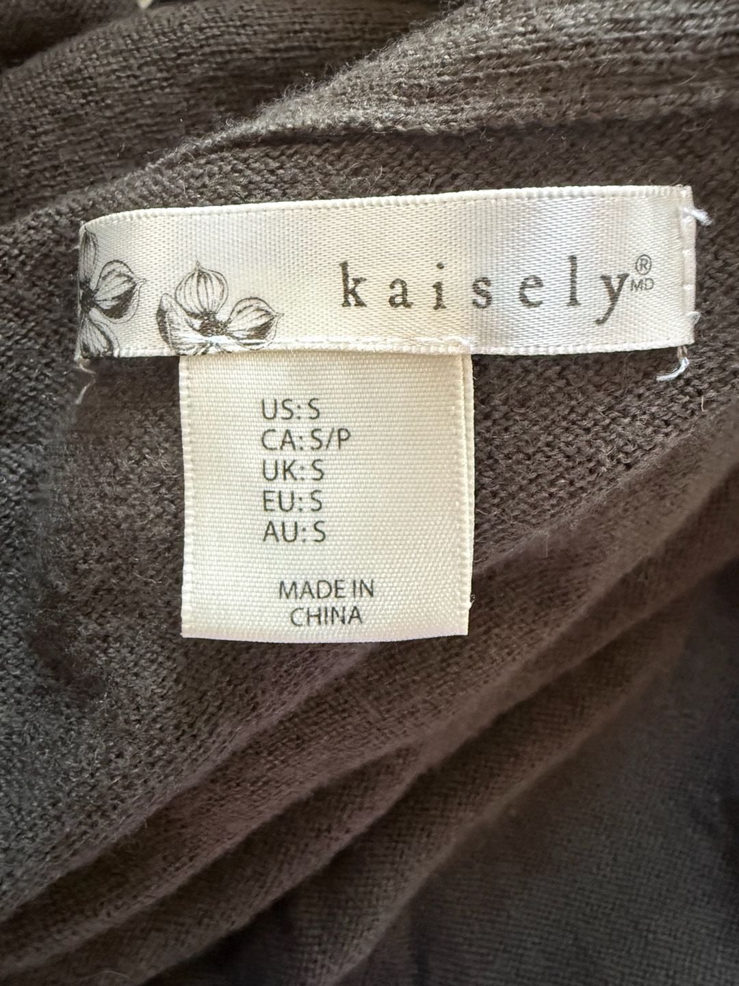 Kaisely Off-Shoulder Sweater Size S Draped Cowl Neck Tunic 4