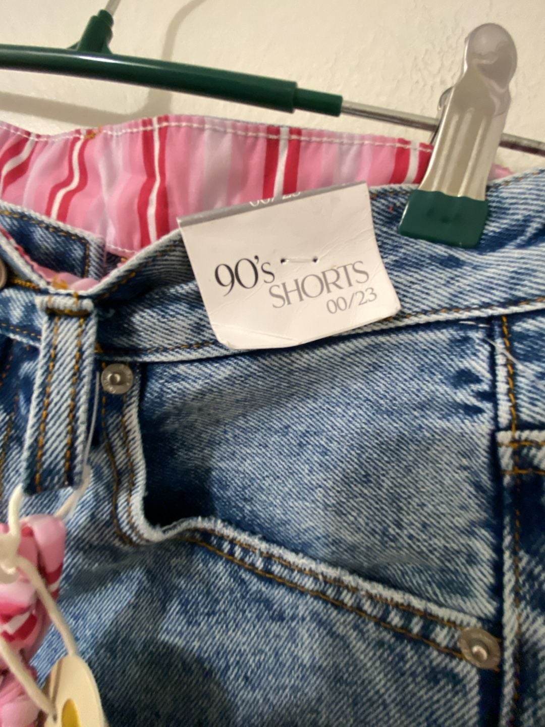 90's Shorts 00/23 Denim Shorts With Bikini Set 2