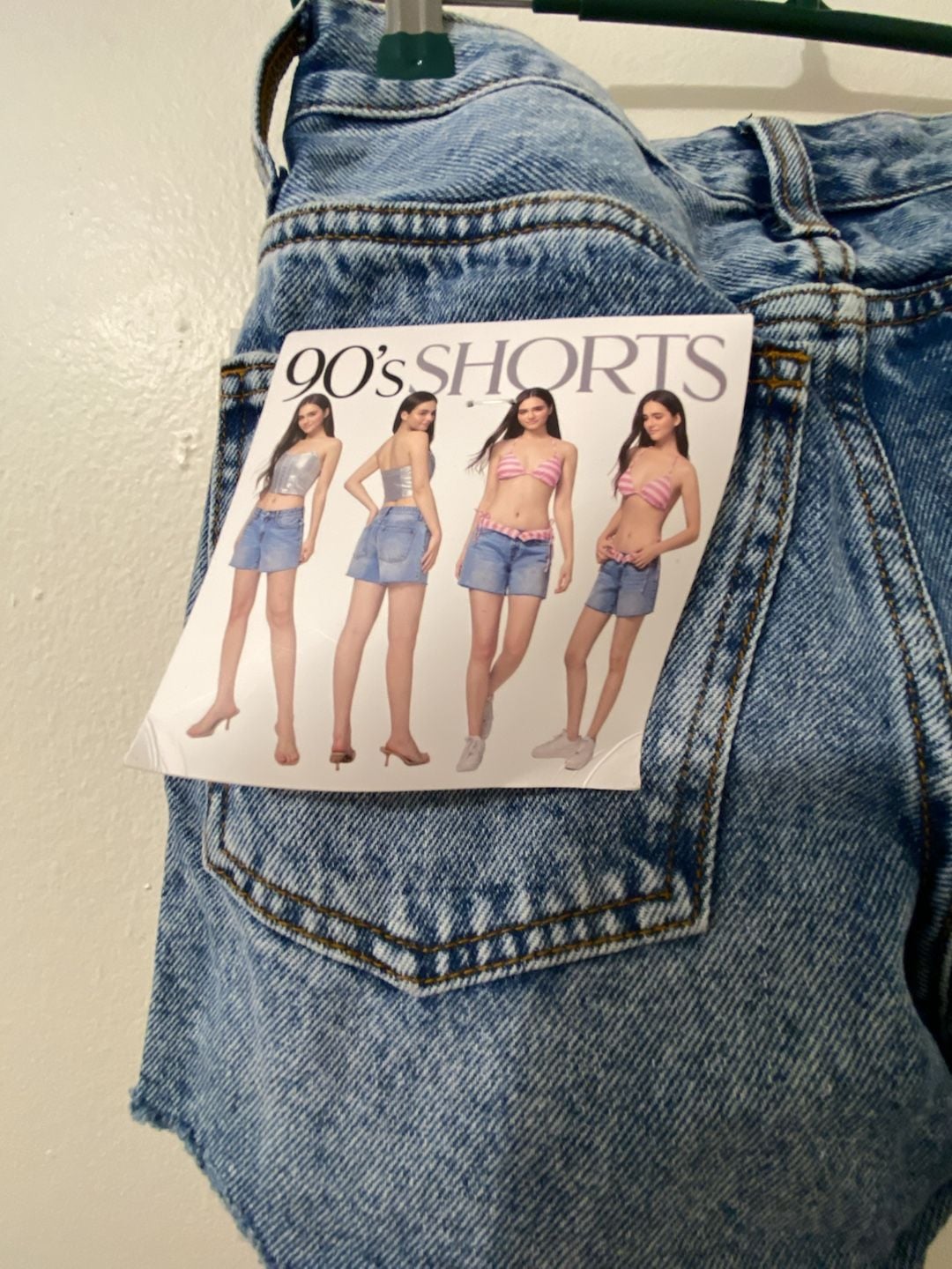 90's Shorts 00/23 Denim Shorts With Bikini Set 6