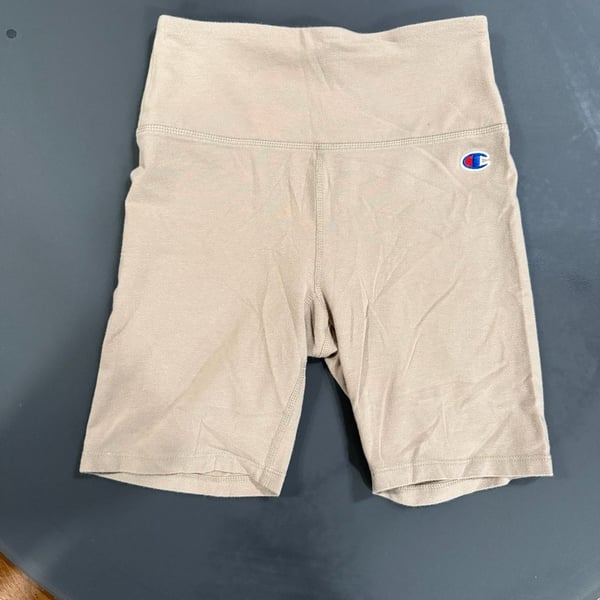 Champion Biker Shorts Size Small Beige Athletic