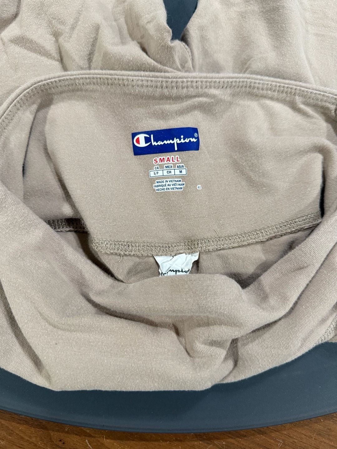 Champion Biker Shorts Size Small Beige Athletic 4