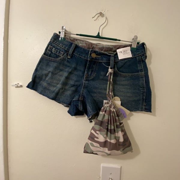 Micro Shorts Denim Size 0/24 Bikini Set Included